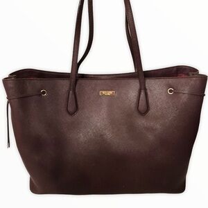 Kate Spade maroon burgundy large tote bag